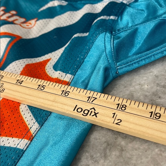 Team Rebel Sport Miami Dolphin Jersey Boys Youth Large Blue Orange NFL Football - Picture 7 of 8